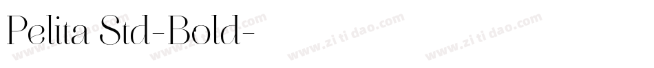 Pelita Std-Bold字体转换